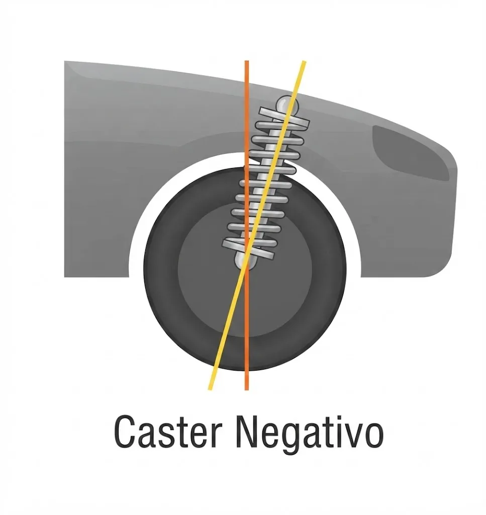 Cáster Negativo Do Carro Ilustrativo
