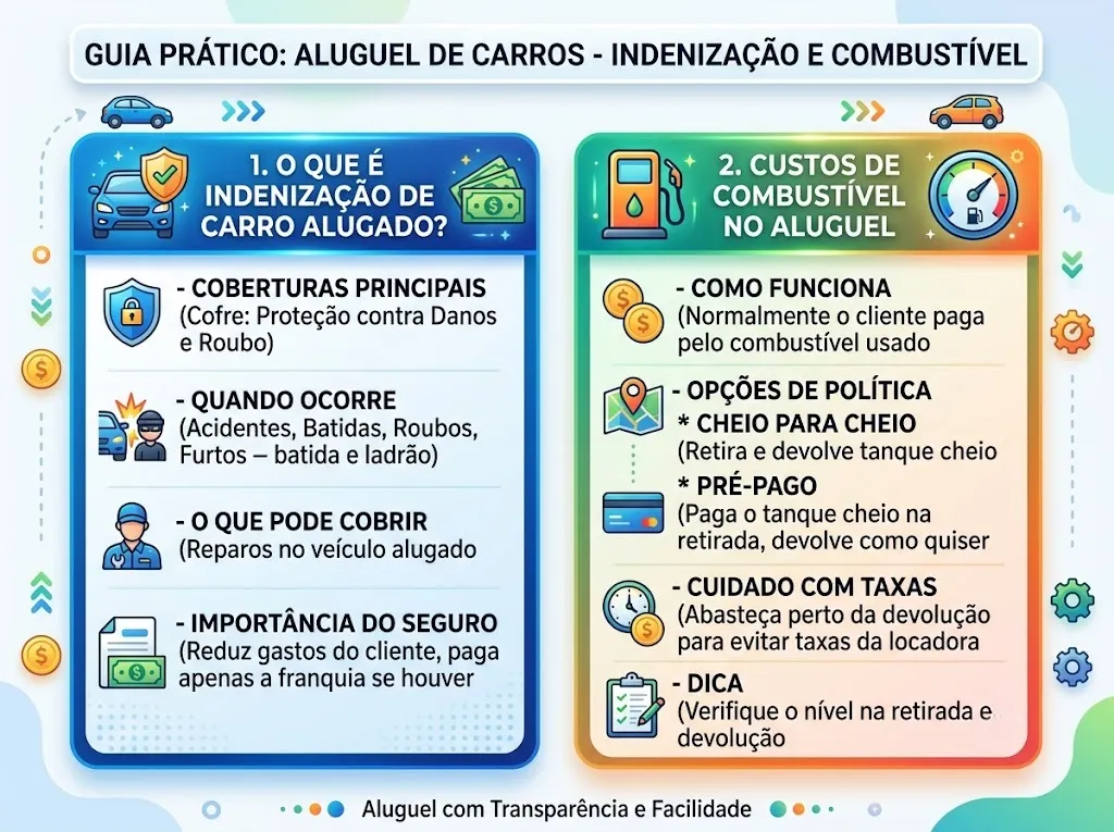 Infográfico indenização do carro alugado
