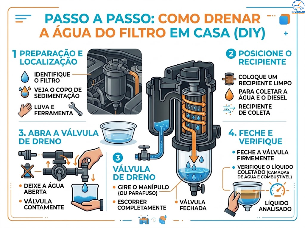 Passo a passo de como drenar a água do filtro em casa, Veja.